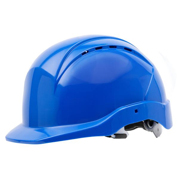 Nitras Head Protect 9500 Schutzhelm mit Größenregulierung und Kinnriemen, blau
